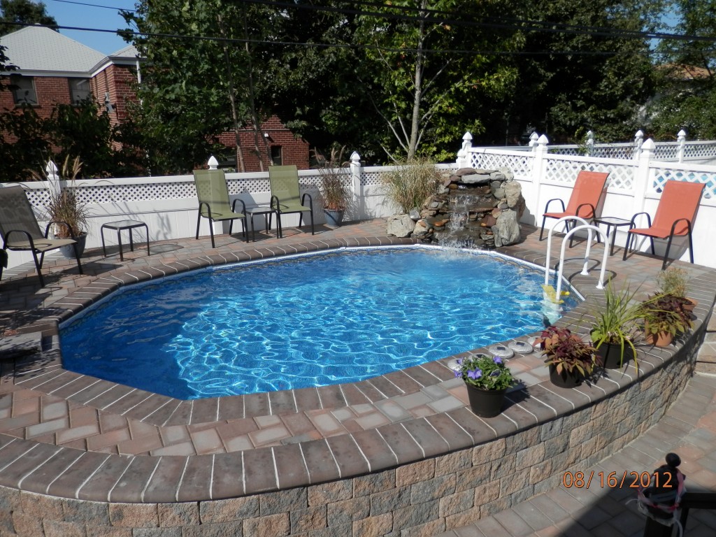 Gus Pools Semi-Inground Installations - New York